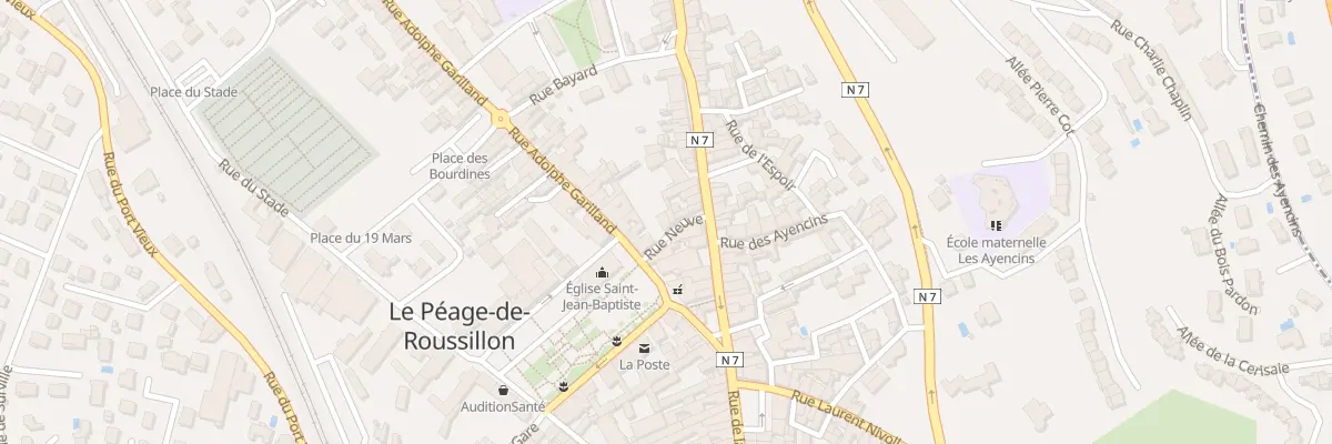 Plan du 5 Rue Neuve au Péage-de-Roussillon