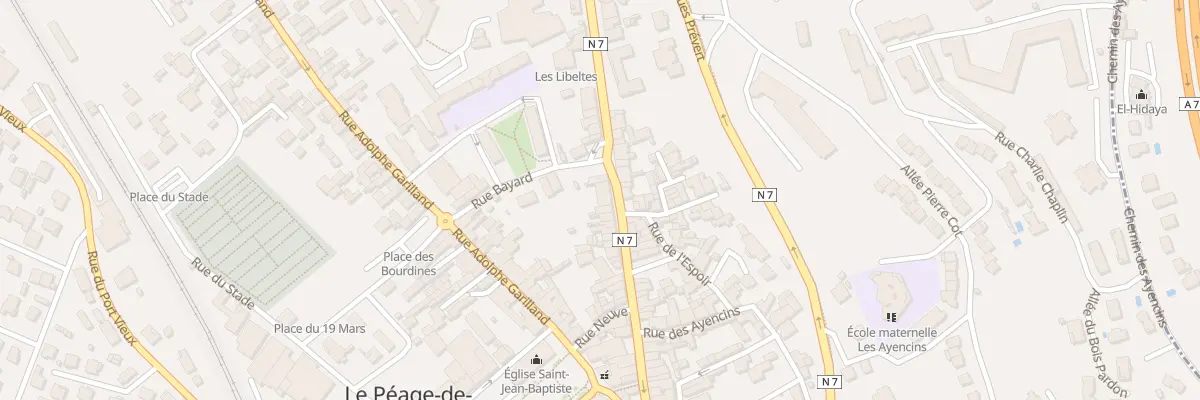 Plan du 21 Rue de la République au Péage-de-Roussillon