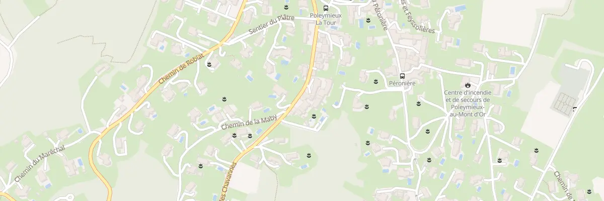 Plan du 1000 Mte des Chavannes à Poleymieux-au-Mont-d’Or