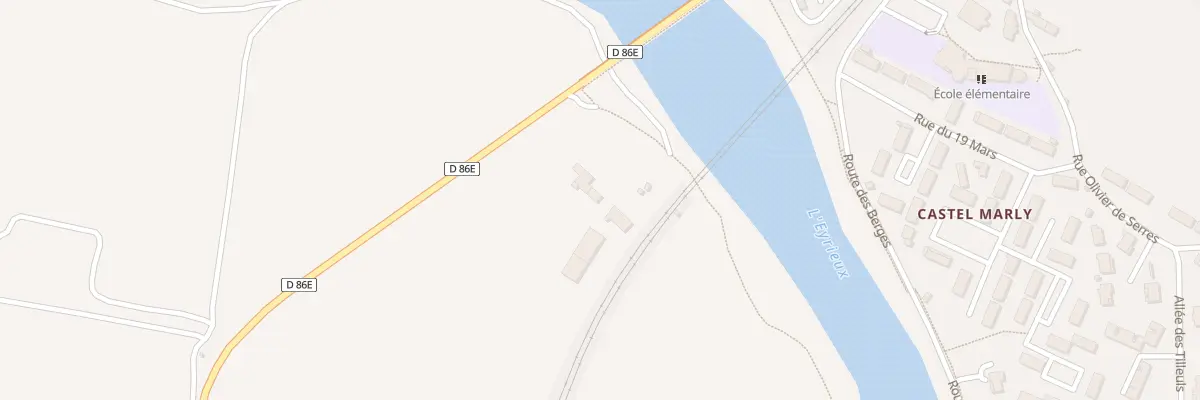 Plan du 3 Rte de la Voulte sur Rhône à Beauchastel