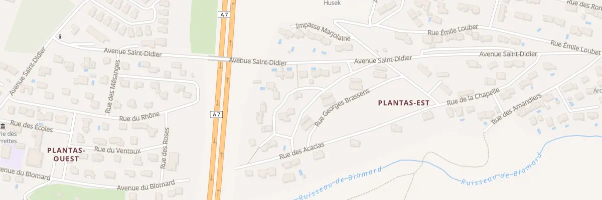 Plan du 20 Lot Les Condamines aux Tourrettes