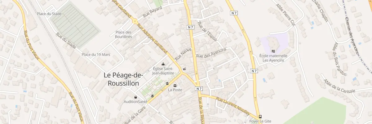 Plan du 57 Rue de la République au Péage-de-Roussillon