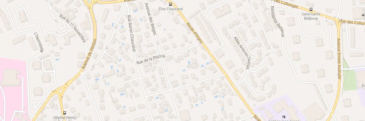 Plan du 7 Rue de la Piscine à Saint-Genis-Laval