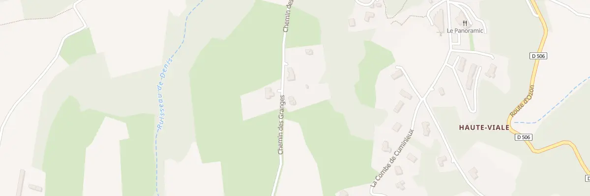 Plan du 340 Che des Granges à Ozon