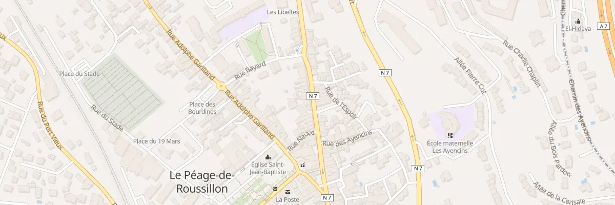 Plan du 35 Rue de la République au Péage-de-Roussillon