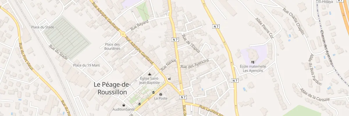 Plan du 51 Rue de la République au Péage-de-Roussillon