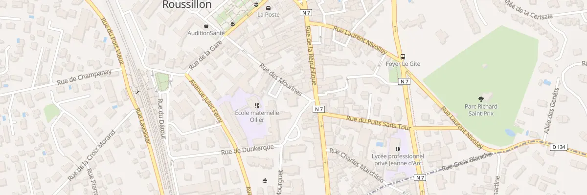 Plan du 1 Pl de la République au Péage-de-Roussillon
