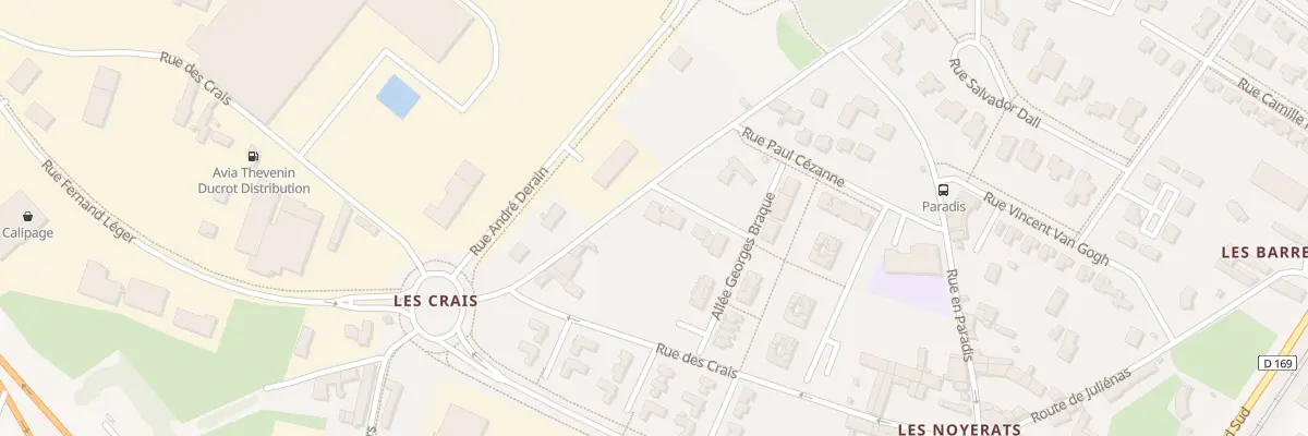 Plan du 1283A Rue du Beaujolais à Mâcon