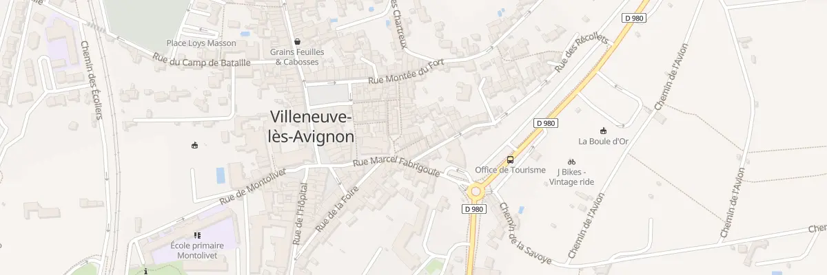 Plan du 5B Pas des Récollets à Villeneuve-lès-Avignon