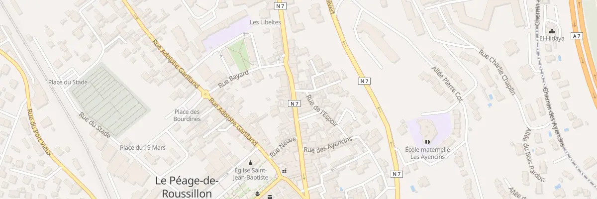 Plan du 44 Rue de la République au Péage-de-Roussillon