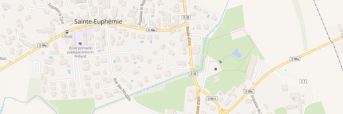 Plan du 585 Rte d’Ars à Sainte-Euphémie