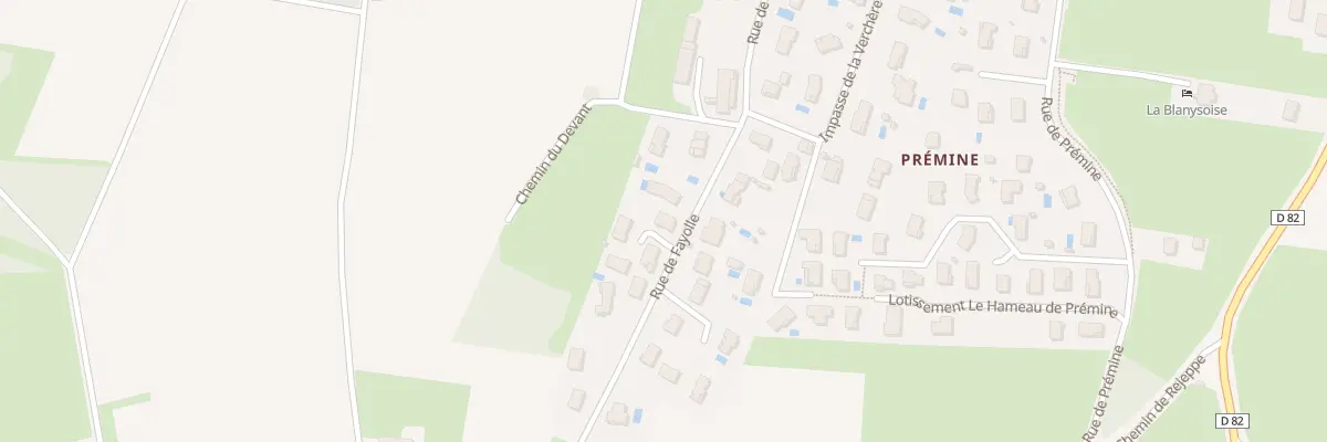 Plan du 404 Rue de Fayolle à Laizé