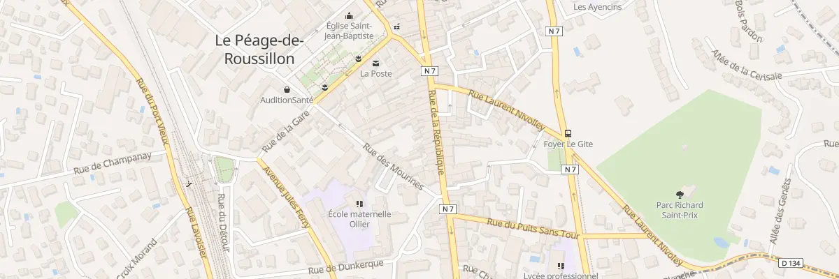 Plan du 81 Rue de la République au Péage-de-Roussillon