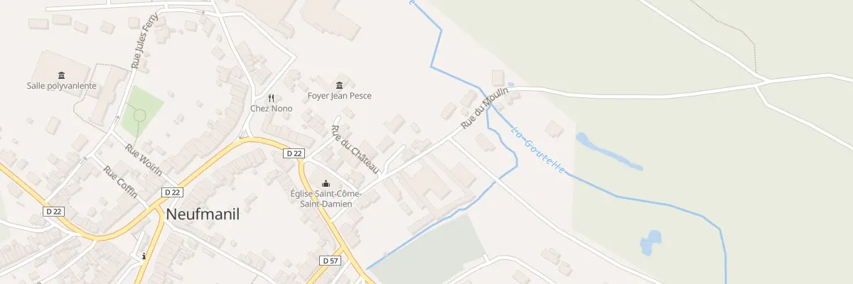 Plan du 10 Rue du MOULIN à Neufmanil