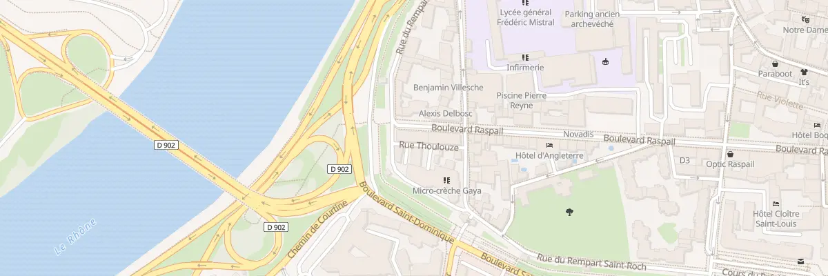 Plan du 55 Bd Raspail à Avignon