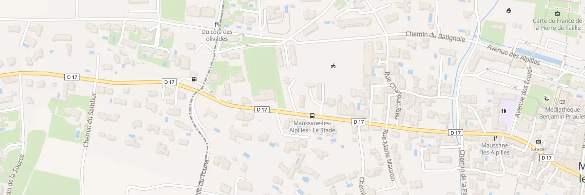 Plan du 5005A Av de la Vallée des Baux à Maussane-les-Alpilles