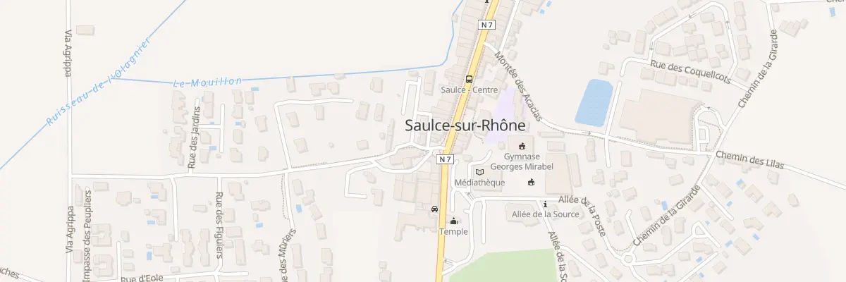 Plan du 1 Pl du Champ de Mars à Saulce-sur-Rhône