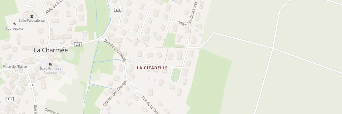 Plan du 7 Imp de la Citadelle à La Charmée