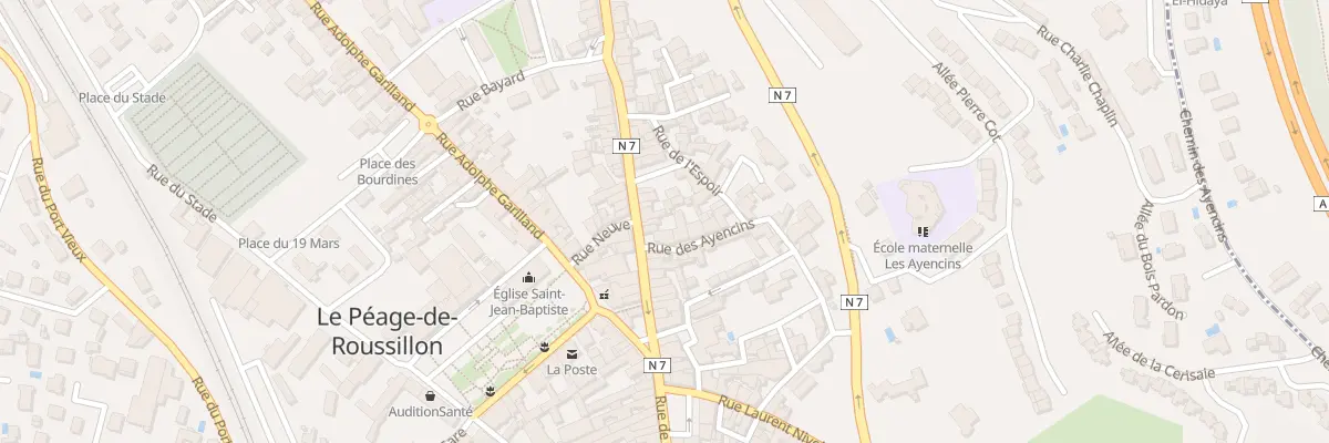 Plan du 58B Rue de la République au Péage-de-Roussillon