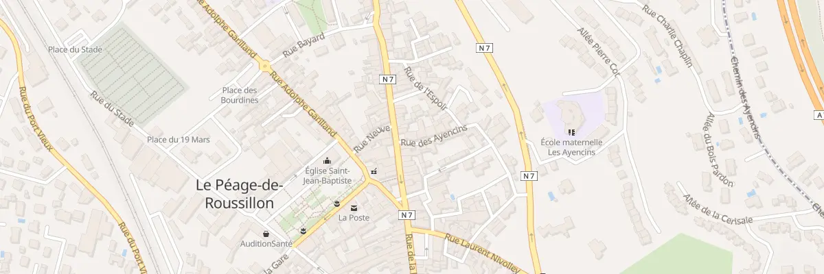 Plan du 64 Rue de la République au Péage-de-Roussillon