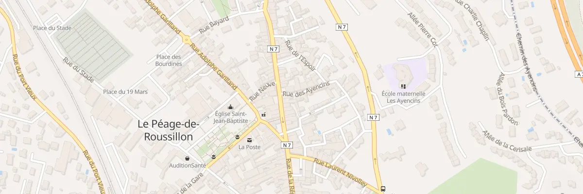 Plan du 68 Rue de la République au Péage-de-Roussillon