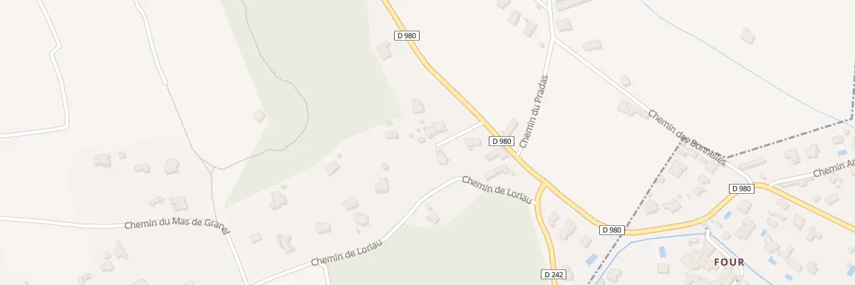 Plan du 93 Rte de Sauveterre à Pujaut