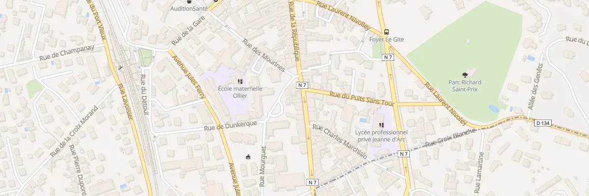 Plan du 101 Rue de la République au Péage-de-Roussillon