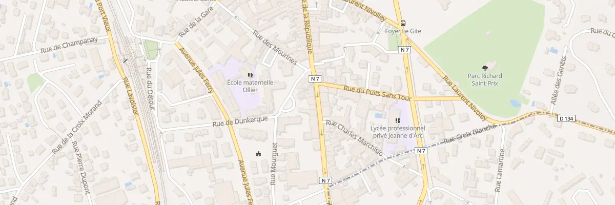 Plan du 105 Rue de la République au Péage-de-Roussillon