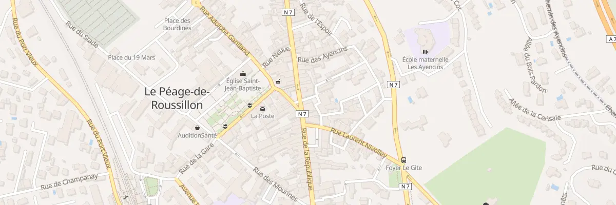 Plan du 90 Rue de la République au Péage-de-Roussillon