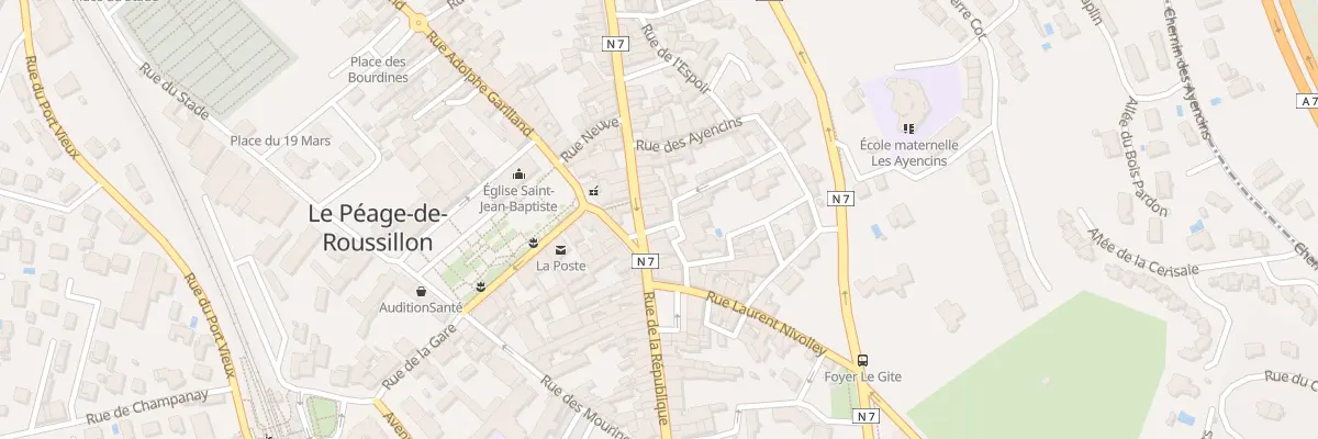 Plan du 88 Rue de la République au Péage-de-Roussillon