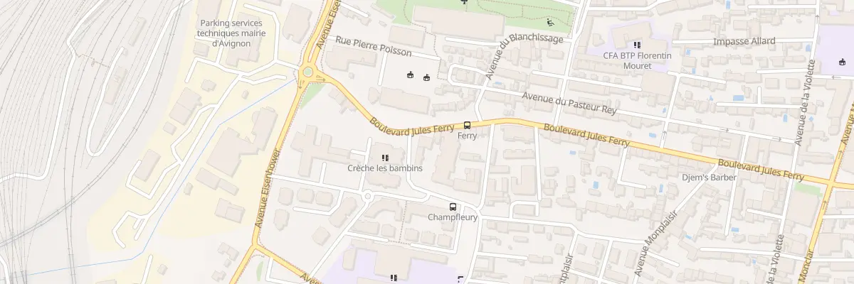 Plan du 69 Bd Jules Ferry à Avignon