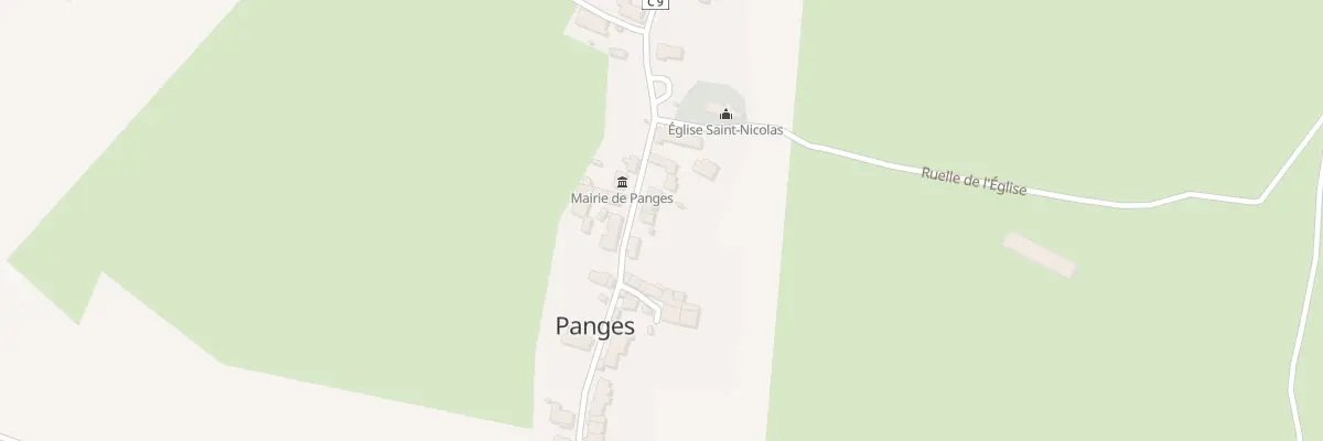 Plan du 9 Rue de la Fontenotte à Panges