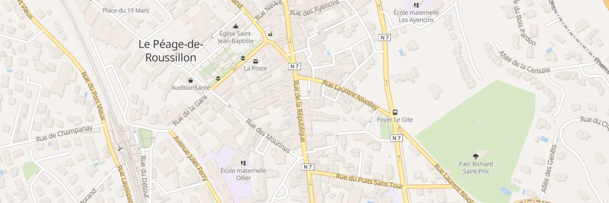 Plan du 98 Rue de la République au Péage-de-Roussillon