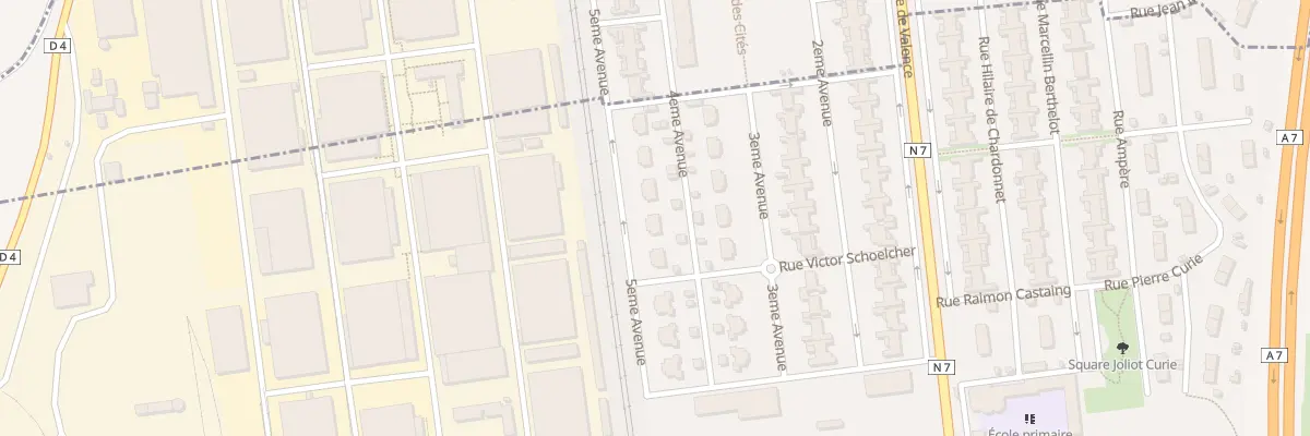 Plan du 5483 Les Cites à Salaise-sur-Sanne