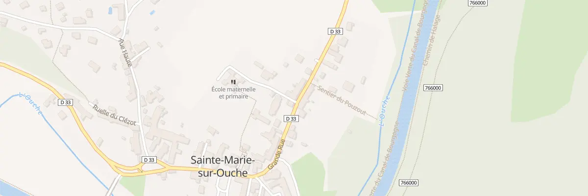 Plan du 291 Grande Rue à Sainte-Marie-sur-Ouche