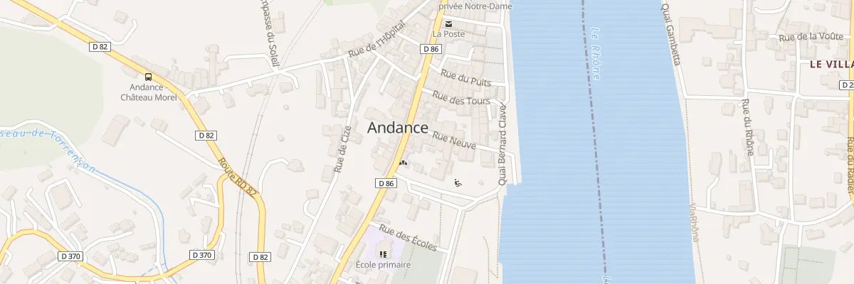 Plan du 5322 Rue Neuve à Andance