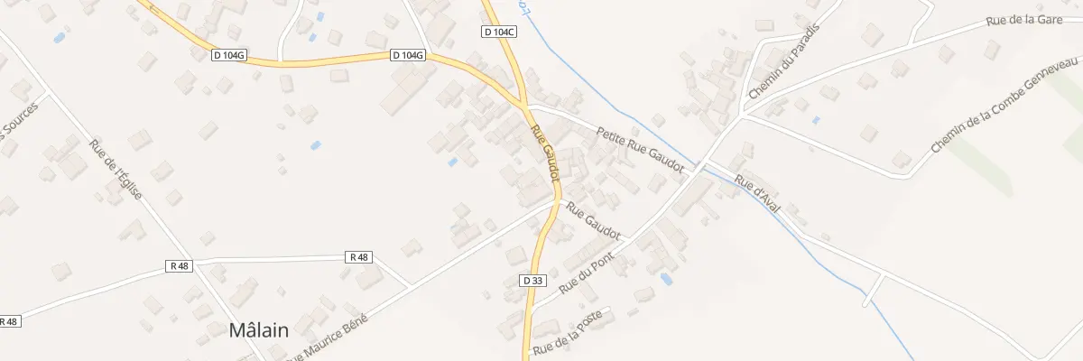 Plan du 1 Rue Gaudot à Mâlain