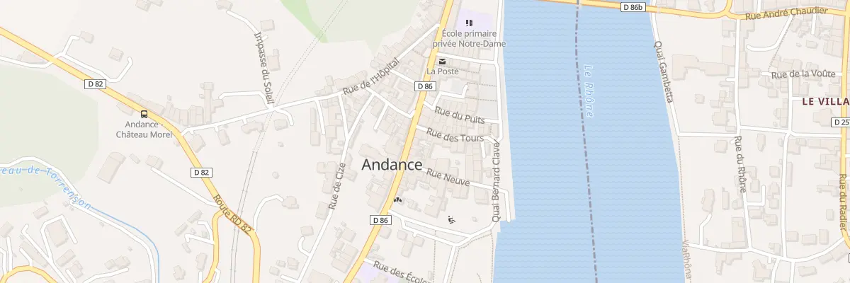 Plan du 15 Rue des Tours à Andance