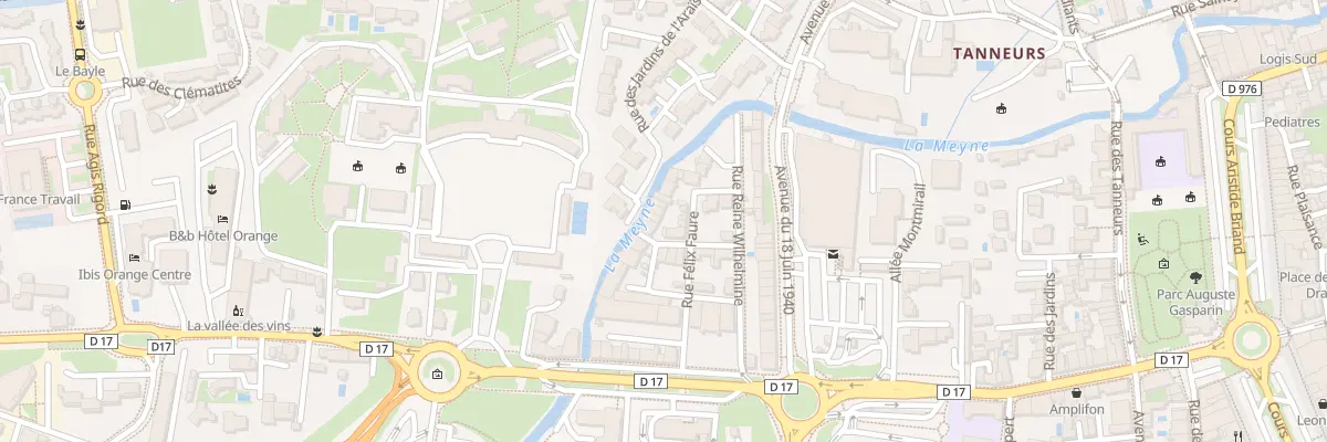 Plan du 9 Rue Félix Faure à Orange