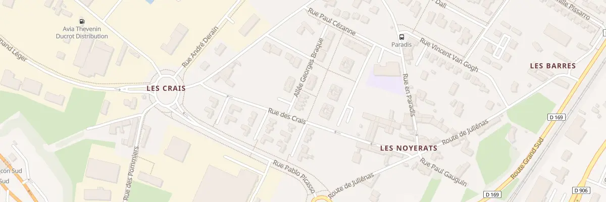 Plan du 1236 Rue du Beaujolais à Mâcon