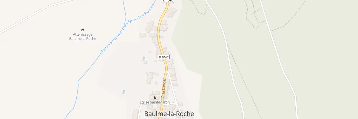 Plan du 2 Rue Georges Clémenceau à Baulme-la-Roche