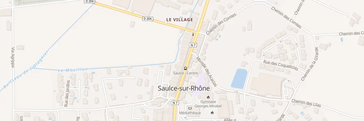 Plan du 25 Av du Dauphine à Saulce-sur-Rhône