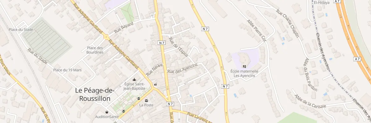 Plan du 8 Rue de l’Espoir au Péage-de-Roussillon