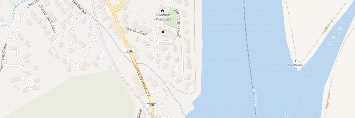 Plan du 5469 Les Clos à Andance