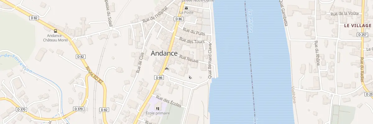 Plan du 9 Rue Neuve à Andance