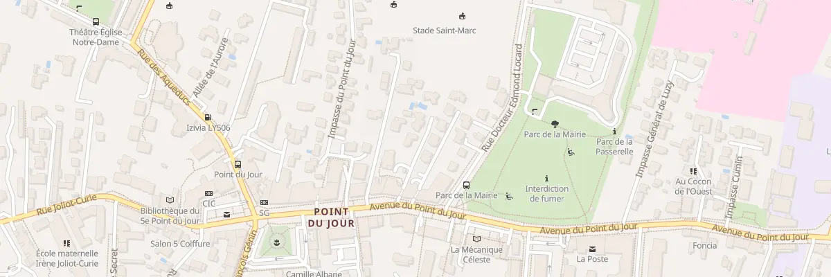 Plan du 52 Av du Point du Jour à Lyon 5e Arrondissement