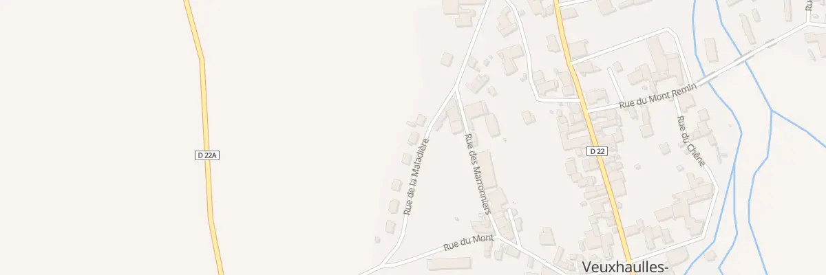 Plan du 9 Rue de la Maladière à Veuxhaulles-sur-Aube