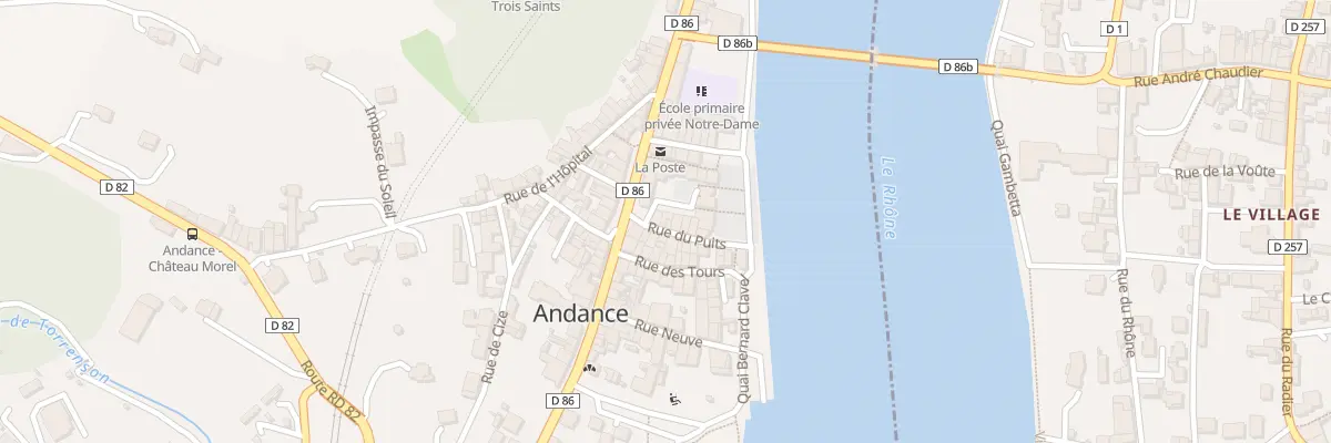 Plan du 10 Rue du Puits à Andance