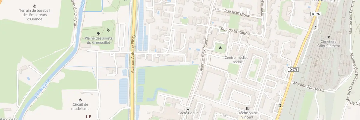 Plan du 9046F Rue du Roussillon à Orange