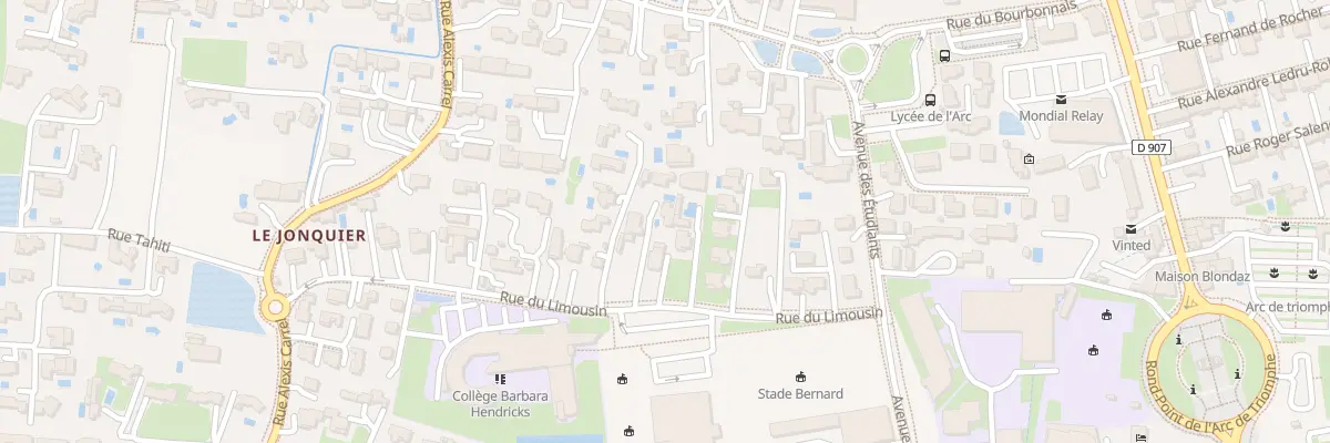 Plan du 9061F Rue du Limousin à Orange